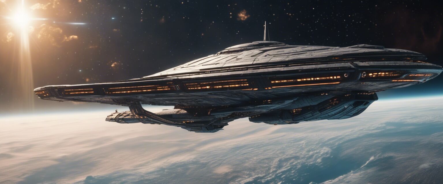 Image of a sci-fi spaceship